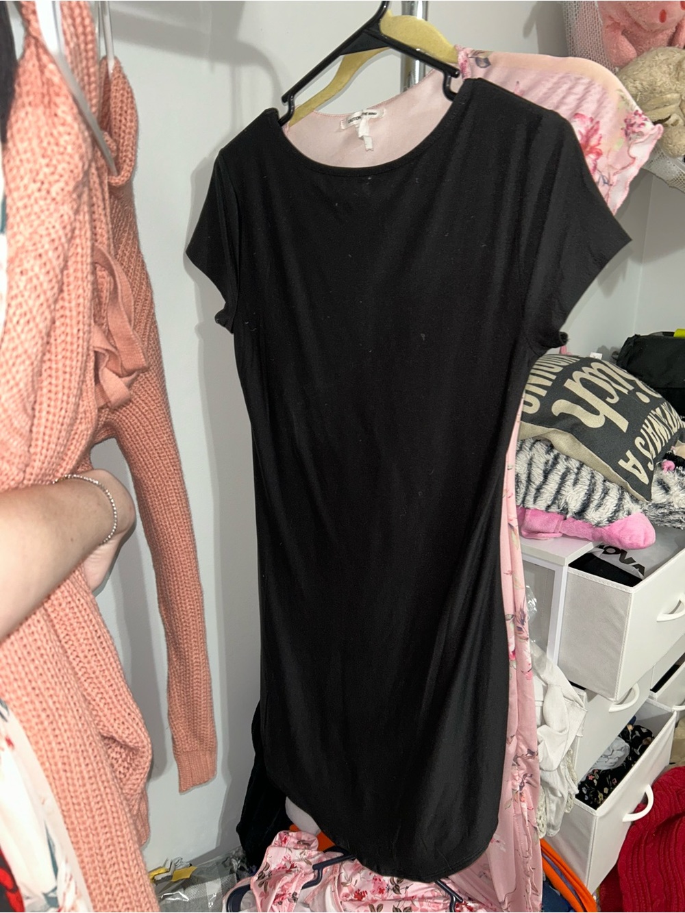 Classic Black Short-Sleeve Dress